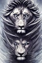 Lion Legacy Unveiled: Digital Lion Art Prints Assortment