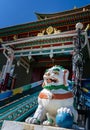 Entrance the Buddhist temple at Ivolginsky Datsan, Ulan Ude, Buriatia, Russia