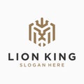 Lion logo design inspiration vector template