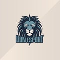 Lion logo esport team design gaming mascot