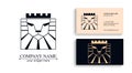 Lion logo. Lion head with crown - vector illustration, emblem design. Universal company symbol. Heraldic premium logo icon sign Royalty Free Stock Photo