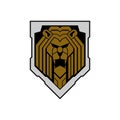 Lion Logo. Lion King Crown vector logo icon design illustration Royalty Free Stock Photo