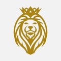 Lion Logo. Lion King vector logo icon design illustration Royalty Free Stock Photo