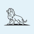 Lion Logo Mascot Illustration Template