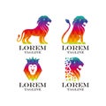 Lion Logo Set