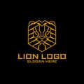 Lion Logo. Tactical Leon Target Shield military Gear Design Armory Squadrone team Logo