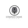 Lion Logo Template vector icon Royalty Free Stock Photo