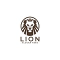 Lion logo vector illustration, emblem design Royalty Free Stock Photo