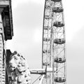 lion london eye in the sky and white clouds