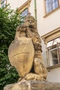 Lion makes a face at Habsbourg Palace