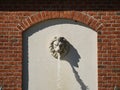 Lion mascaron in Omaha's Henry Doorly Zoo and Aquarium in Omaha Nebraska Royalty Free Stock Photo