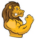 Lion Mascot Royalty Free Stock Photo