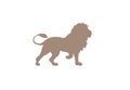 Lion minimal vector illustration Royalty Free Stock Photo