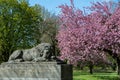The lion monument in the city of Bad Honnef