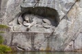 Lion Monument in City of Lucerne Royalty Free Stock Photo