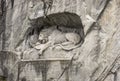 The Lion monument, or Lion of Lucerne in Lucerne Switzerland. Royalty Free Stock Photo