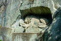 Lion Monument at Swiss town Luzern Royalty Free Stock Photo