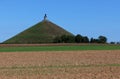 Lion Monument Waterloo battle memorial, Belgium Royalty Free Stock Photo