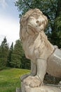 Lion in the park of the Pavlovsk palace, Pavlovsk, Russia