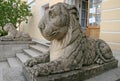 Lion at the Pavlovsk palace, Pavlovsk, Russia