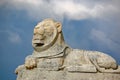 Lion on Portsmouth Naval Memorial, Southsea Royalty Free Stock Photo