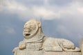 Lion on Portsmouth Naval Memorial, Southsea Royalty Free Stock Photo