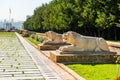 Lion Road in ANITKABIR. Ankara, Turkey Royalty Free Stock Photo