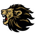 Lion Roar Logo Design Vector Sports Mascot Template Royalty Free Stock Photo