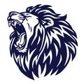 Lion Roar Logo Vector Icon Sports Mascot Royalty Free Stock Photo