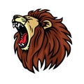 Lion Roaring Logo Design Vector