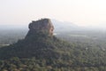 Lion rock panorama view from Pidurangala Mountains Sigiriya Sri Lanka