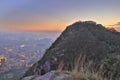 a Lion Rock Peak in Hong Kong, China Royalty Free Stock Photo
