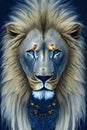 Lions Ascendance: Digital Lion Art Collection Royalty Free Stock Photo