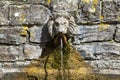 Lion's Head Drinking Fountain at the Chalice Well Royalty Free Stock Photo