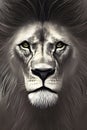 Lion Legacy Illuminated: Digital Lion Art Prints Assortment