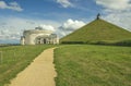 Lion`s Mound Butte du Lion Waterloo memorial site. Braine-l`Alleud, Wallonia, Belgium Royalty Free Stock Photo