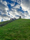 The Lion's Mound in Waterloo, Belgium