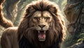 Lion's Roar in Mystic Forest