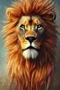 Lion's Valor Resonance: Digital Lion Art Collection