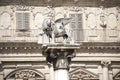 The lion of saint Marco statue in Verona