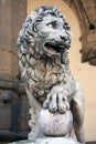 Florence, Lion sculpture Royalty Free Stock Photo