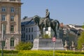 A Lion sculpture guarding entrance to the Royal Palace