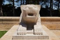 Lion sculpture located at the Road of Lions in Anitkabir, Ankara, Turkiye