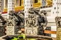 Lion Sculpture at Wat Rakang Bangkok, Thailand Royalty Free Stock Photo