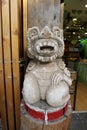 The lion sculptures in Lijiang Ancient Town are a unique form of cultural art