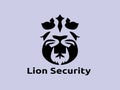 Lion security logo design