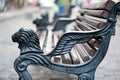 Lion shaped benches