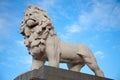 Lion at Southbank End of Westminster BRidge Royalty Free Stock Photo