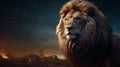 Stardust Lion: Majestic Concept Art In 8k Resolution