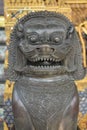 Lion statue, Asian art . Sculpture of Thailand